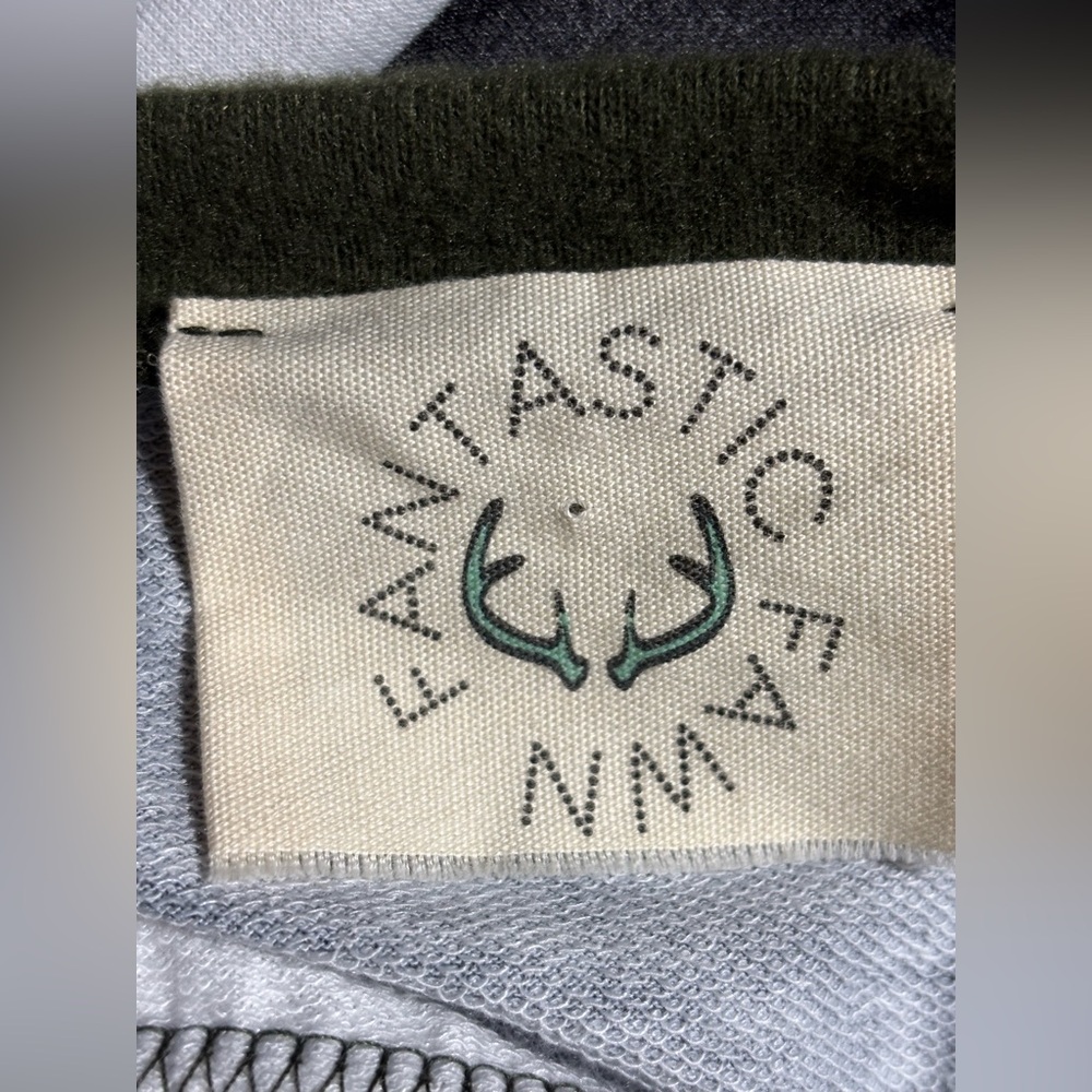 Fantastic Fawn Knit Top Gray & White Striped Long Sleeve Women’s X Large - Picture 4 of 9